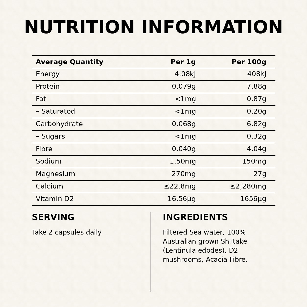 Natural Magnesium