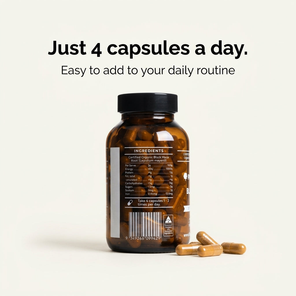 Certified Organic Black Maca Capsules